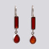 Rectangle and Teardrop Stone Earrings- EARRINGS 130