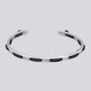 Leather-Woven Oval Cutout Cuff - BRACELET 21
