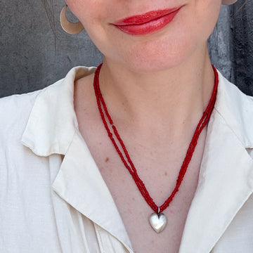 Antique African Bead Necklace - 155