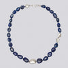Knotted Lapis Necklace - NECKLACE 78