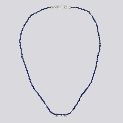 Knotted Lapis Necklace - NECKLACE 81