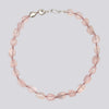 Knotted Rose Quartz Necklace - NECKLACE 79