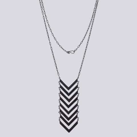 Long Geometric Necklace - NECKLACE 89