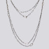 Sterling Silver Oval Link Chain Necklace - NECKLACE 92