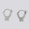 Hoop Earrings With Double Disc - EARRINGS 134
