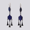 Flat Stone Chandelier Earrings - EARRINGS 144