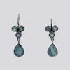 Faceted Apatite With Teardrop Dangle Earrings - EARRINGS 149