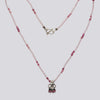 Beaded Rose Quartz and Pink Tourmaline Necklace  - NECKLACE 101
