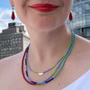 Striped Beaded Necklace - BD-1