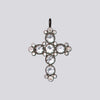 Faceted Stone Cross Pendant - NECKLACE 113