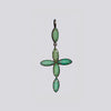 Chrysoprase Cross Charm - NECKLACE 117