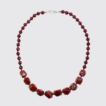 Knotted Carnelian Necklace - KNTOR-2