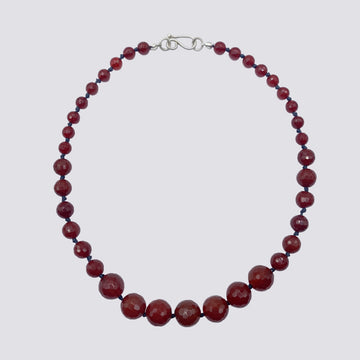 Knotted Carnelian Necklace - KNTOR-3