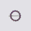 Barrette with Pink Tourmaline Stones - HC11