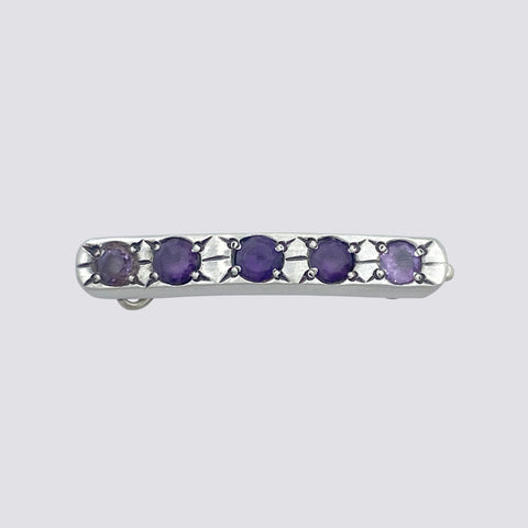 Faceted Stone Barrette - HC6