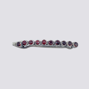 Barrette with Faceted Stones - HC23