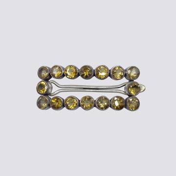 Barrette with Faceted Stones - HC13