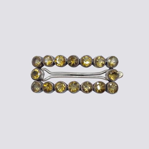 Barrette with Faceted Stones - HC13