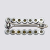 Barrette with Faceted Stones - HC13