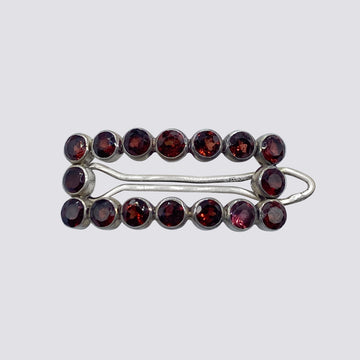 Barrette with Faceted Stones - HC13