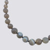 Knotted Banded Grey Agate Necklace - KNTGA-3