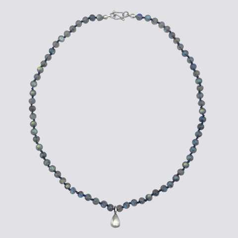 Knotted Labradorite Necklace - KNTLAB-4