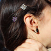 Barrette with Faceted Stones - HC10