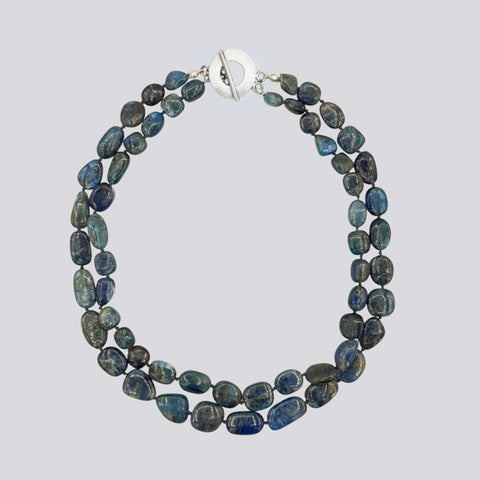 Knotted Kyanite Necklace - NECKLACE 32