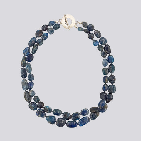 Knotted Kyanite Necklace - NECKLACE 32