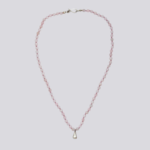 Knotted Necklace with Teardrop Pendant - KNT16 - Click for more stone choices