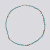 Knotted Apatite, Peridot and Pink Sapphire Necklace - KNT20