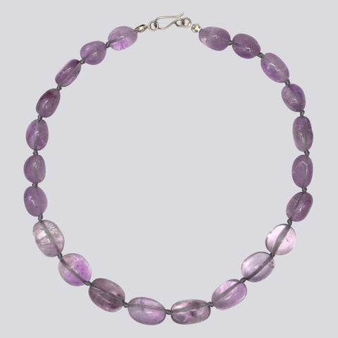 Knotted Pale Amethyst Necklace - KNTAM-8
