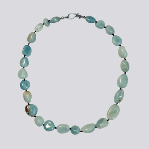 Knotted Amazonite Necklace - KNTAMA-7
