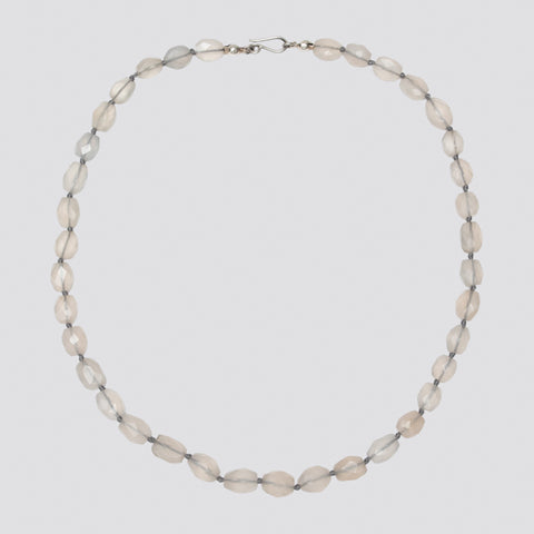 Knotted Chalcedony Necklace - KNTCHAL-1
