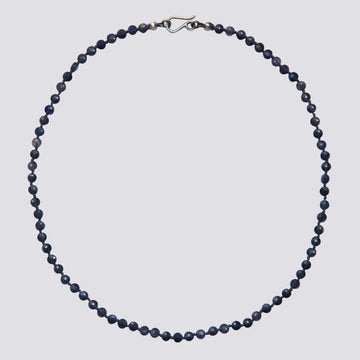 Knotted Iolite Necklace - KNTIOL-1