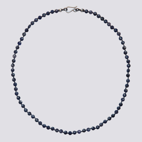 Knotted Iolite Necklace - KNTIOL-1