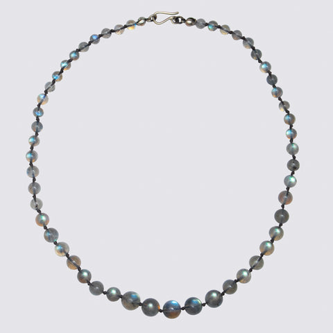 Knotted Labradorite Necklace - KNTLAB-10