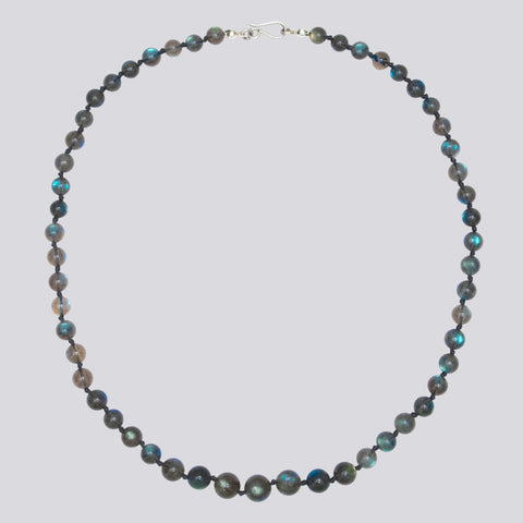 Knotted Labradorite Necklace - KNTLAB-13