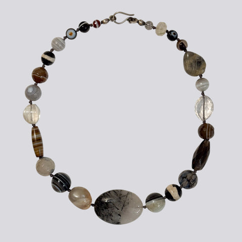 Knotted Multi Stone Necklace - KNTMULTI-18