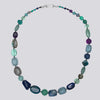 Knotted Blue Mixed Stones Necklace - KNTMX-18