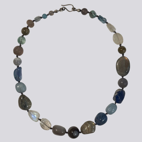 Knotted Multi Stone Necklace - KNTMULTI-19