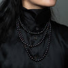 Knotted Grey Pearl Necklace - KNTPRL-18