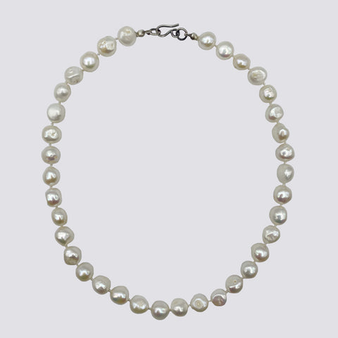 Knotted Potato Pearl Necklace - KNTPRL-9