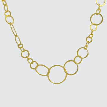 Hammered Circles Necklace