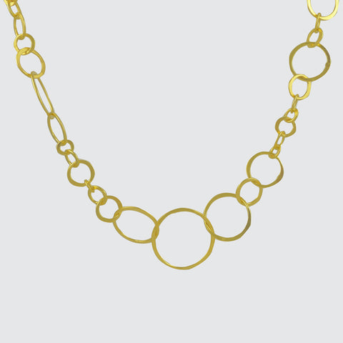 Hammered Circles Necklace