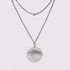 Etched Concentric Circles Pendant Necklace - PJ1458