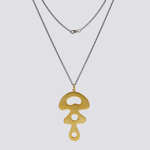 Organic Mid Century Pendant Necklace - PJ1470