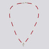 Beaded Necklace with Heart Pendant - PJ1473