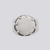 Chunky Claw Set Disc Ring - RJ557