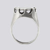 Chunky Claw Set Disc Ring - RJ557